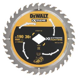 DeWalt  Wood Circular Saw Blade 190mm x 30mm 36T