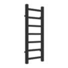 Reina 800mm x 300mm 663BTU Black Flat Designer Towel Radiator