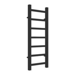Reina 800mm x 300mm 663BTU Black Flat Designer Towel Radiator