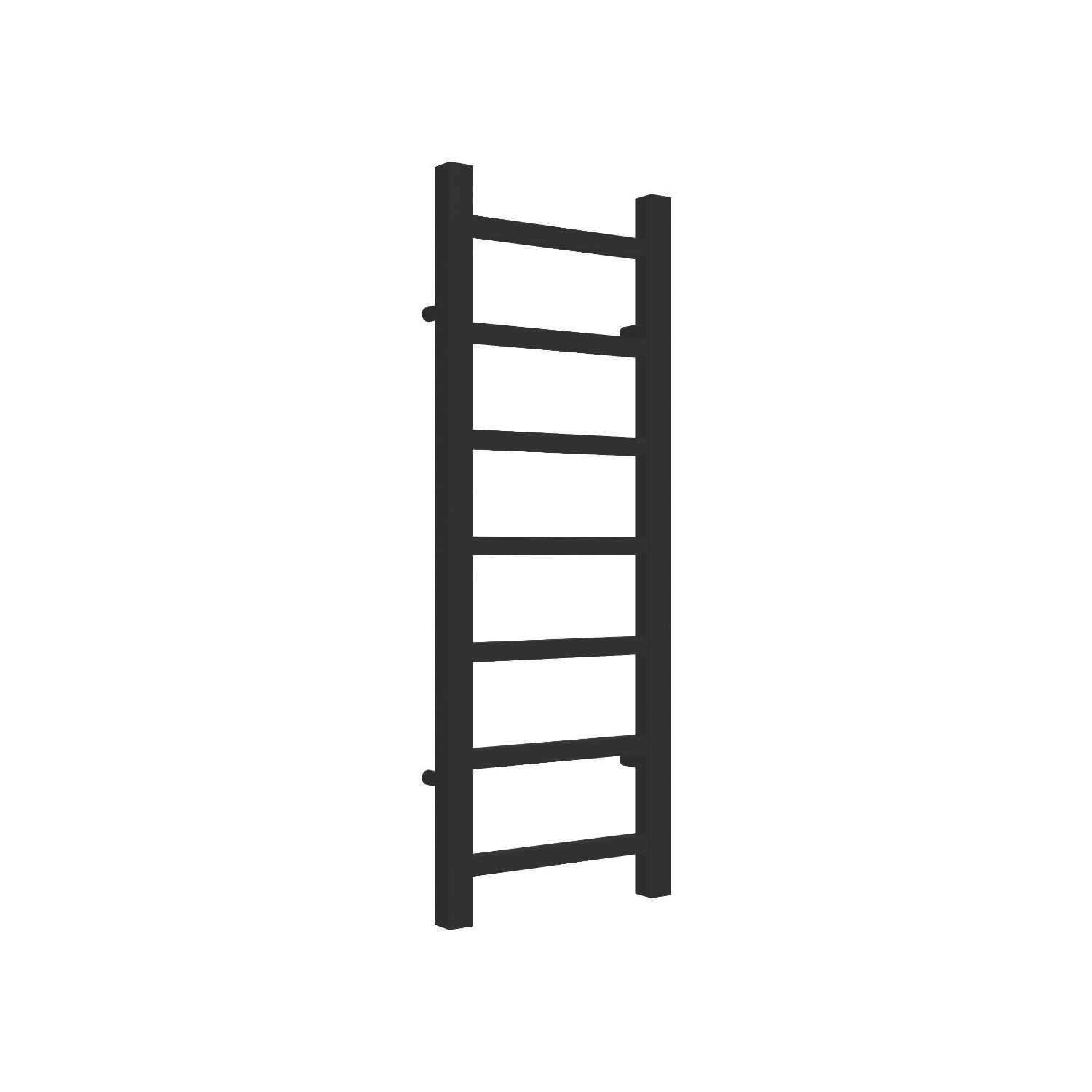 Reina 800mm x 300mm 663BTU Black Flat Designer Towel Radiator (934LH)