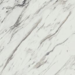 Wilsonart  Matt White/Grey Marble Effect Laminate Worktop 3000mm x 620mm x 22mm