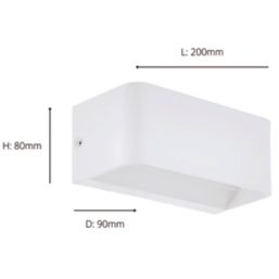 Eglo Sania 4 LED Wall Light White 10W 1300lm