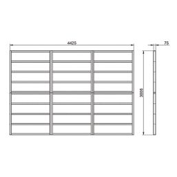 Forest  14' 6" x 10' Timber Shed Base