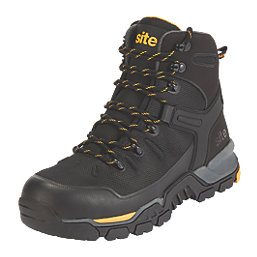 Site Densham   Safety Boots Black Size 7
