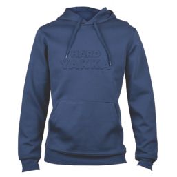 Hard Yakka Embossed Hoodie Indigo Medium 38" Chest