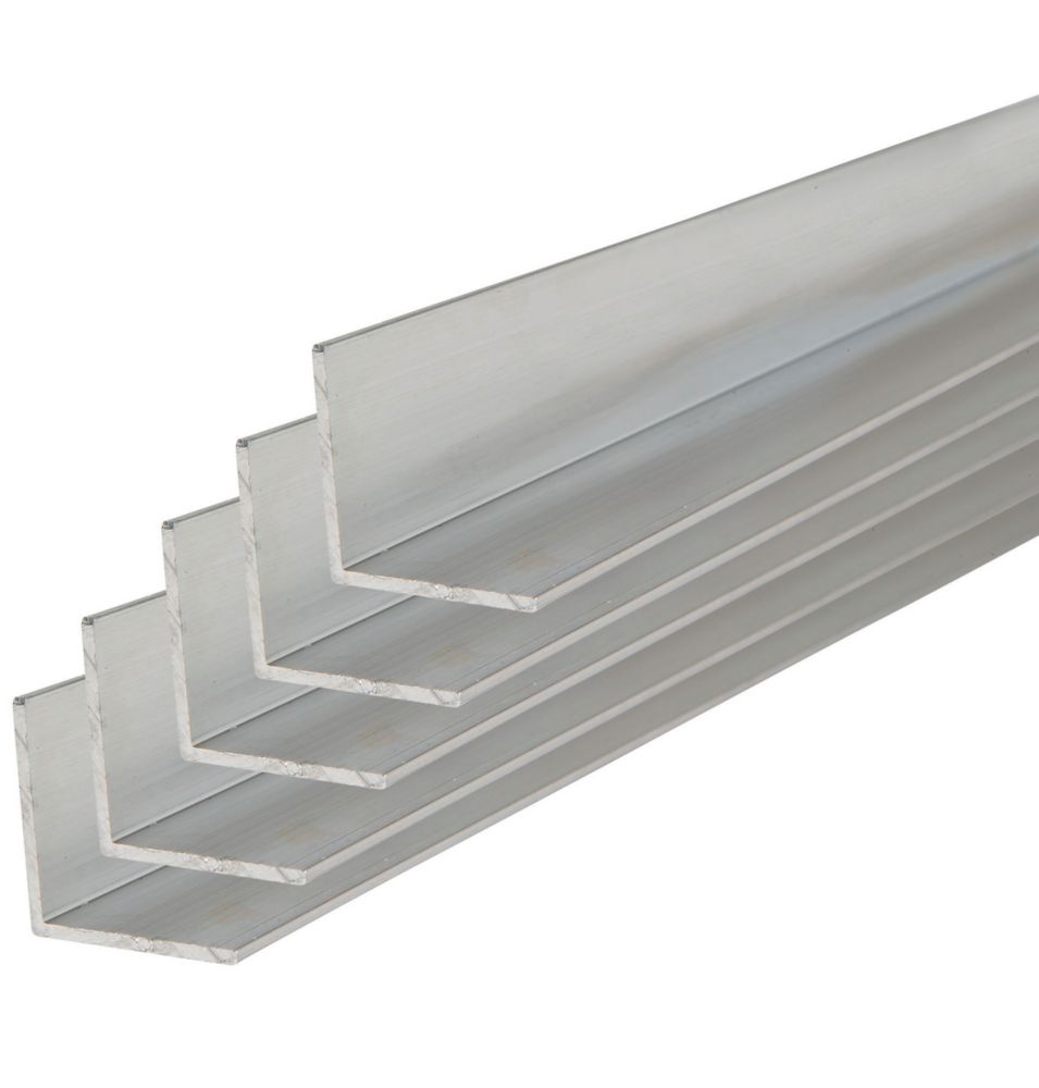 Stormguard Aluminium Angles 19mm x 1219mm x 19mm 5 Pack Screwfix