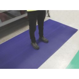 COBA DeckStep Anti-Slip Floor Mat Blue 2.5m x 1.2m x 11.5 mm ±0.5mm
