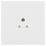 British General 900 Series 2A 1-Gang Unswitched Round Pin Socket White