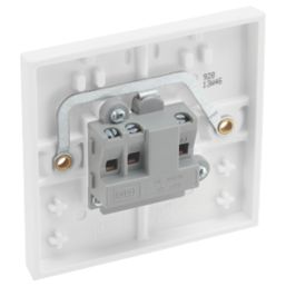 British General 900 Series 2A 1-Gang Unswitched Round Pin Socket White