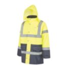 Site Shackley Hi-Vis Traffic Jacket Yellow/Navy X Large 58" Chest