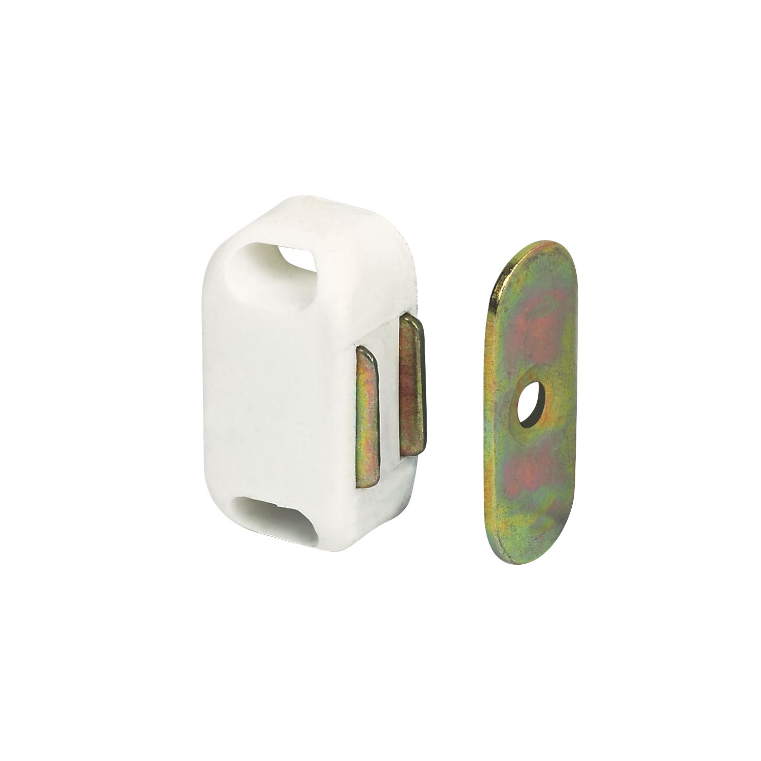 Essentials Magnetic Cabinet Catches White 32mm x 20mm 10 Pack (93544)