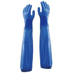 Showa 690 Chemical Hazard 25 1/2" Gauntlets Blue X Large