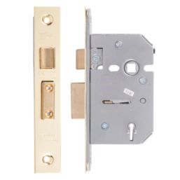 ERA  5 Lever Brass Mortice Sashlock 64mm Case - 44mm Backset