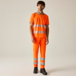 Regatta Pro Comfort Hi-Vis Polo Orange 4X Large 57" Chest