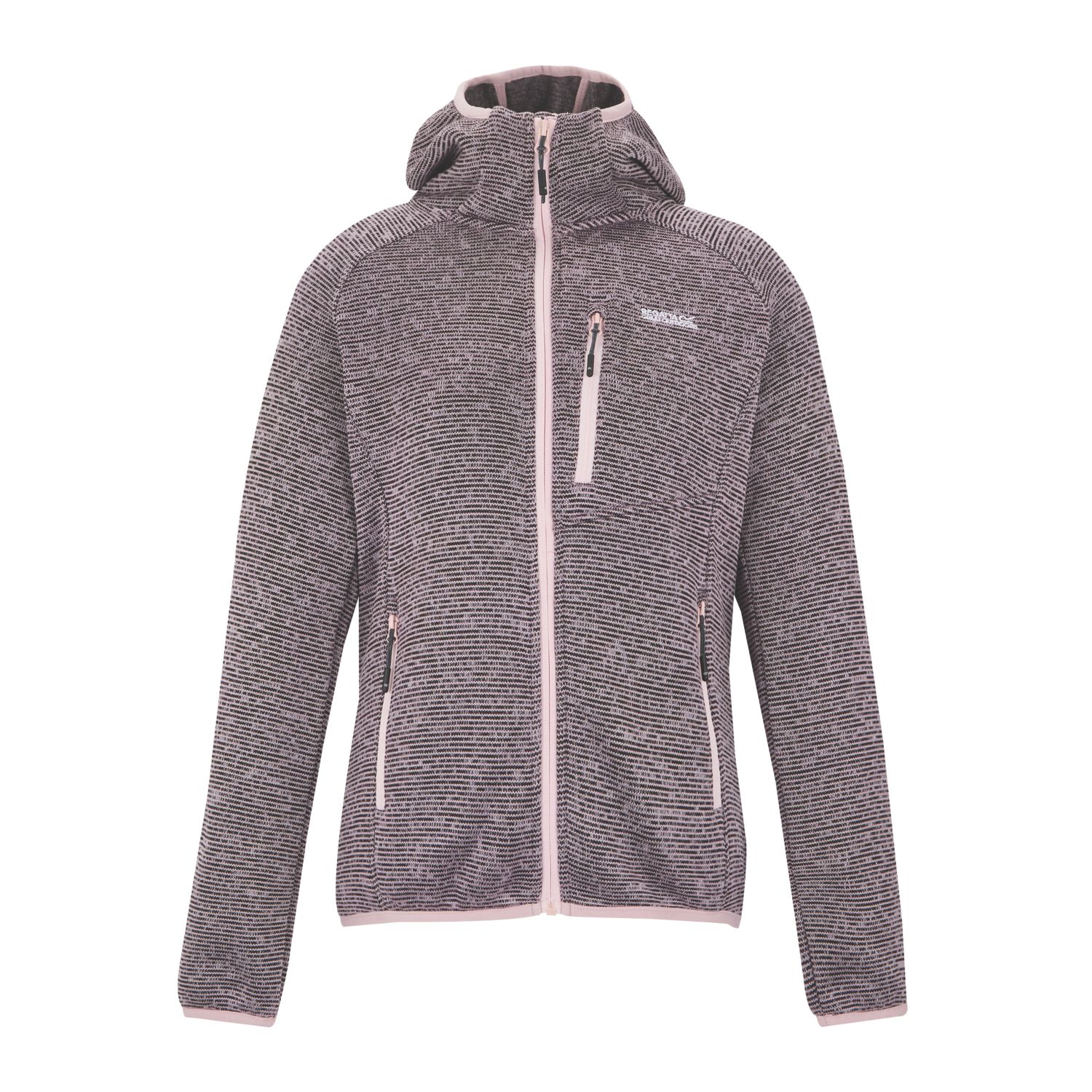 Regatta Newhill Full Zip Womens Hooded Fleece Powder Lilac Size 8 (935EM)