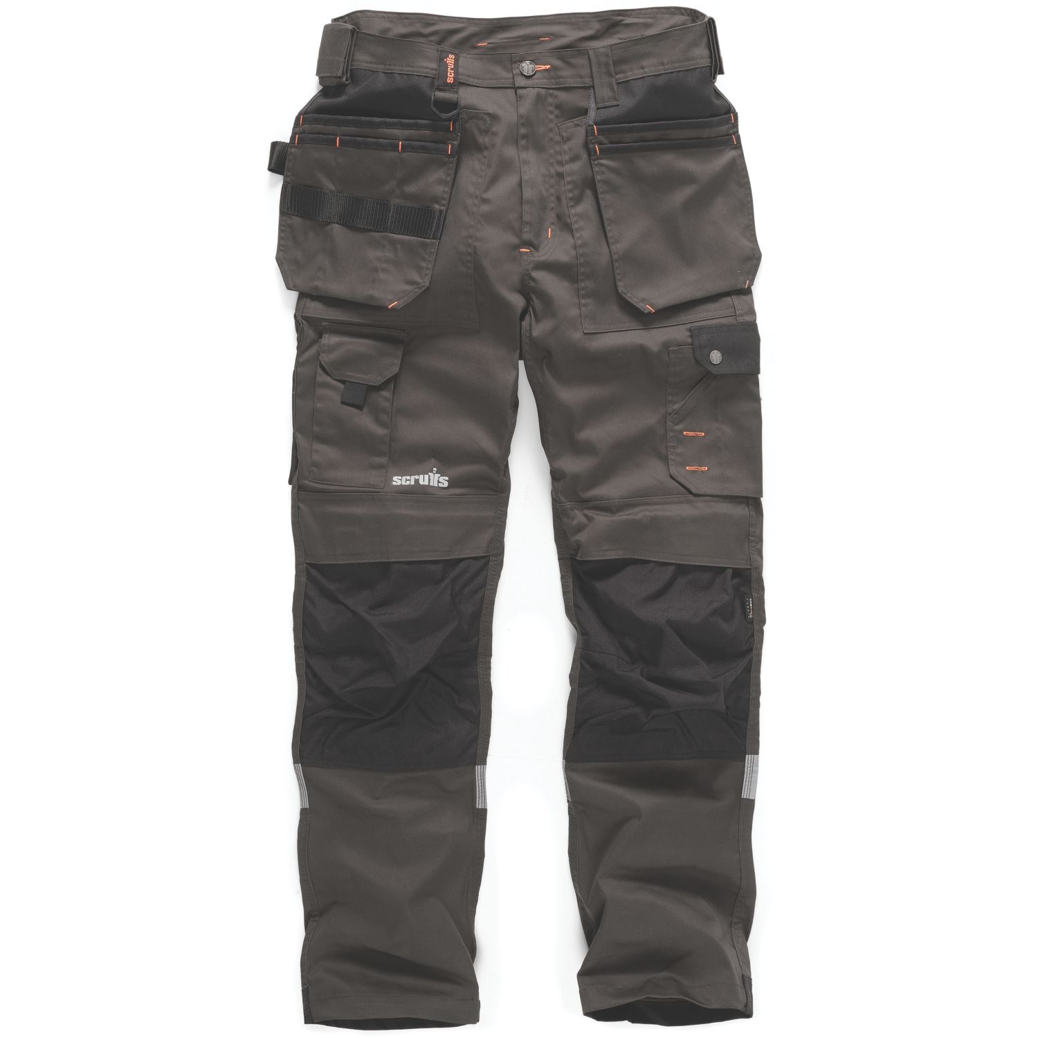 Scruffs Trade Stretch Work Trousers Grey/Black 38" W 32" L (935GX)