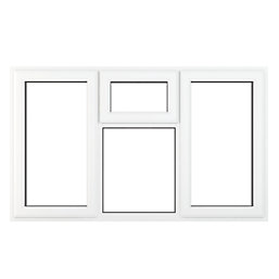 Crystal  Left-Hand Opening Clear Double-Glazed Casement White uPVC Window 1770mm x 1190mm