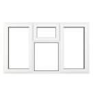 Crystal  Left-Hand Opening Clear Double-Glazed Casement White uPVC Window 1770mm x 1190mm