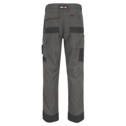 Herock Mars Work Trousers Grey/Black 34" W 32" L