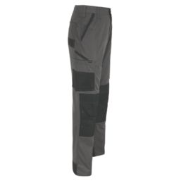 Herock Mars Work Trousers Grey/Black 34" W 32" L