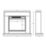 Be Modern Farleigh Electric Fire Suite White 966mm x 250mm x 803mm