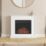 Be Modern Farleigh Electric Fire Suite White 966mm x 250mm x 803mm