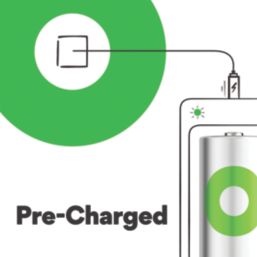 GP Batteries Recyko Rechargeable D 1.2V Ni-MH Batteries 2 Pack