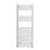 Flomasta  Curved Towel Radiator 1200mm x 450mm White 1655BTU
