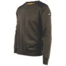 CAT Essentials Crewneck Sweatshirt Army Moss Small 36-38" Chest