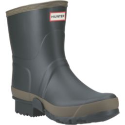 Hunter Gardener Short Size 11 Dark Olive Non Safety Wellies Screwfix