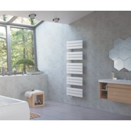Ximax 1195mm x 600mm 2470BTU White Flat Designer Towel Radiator