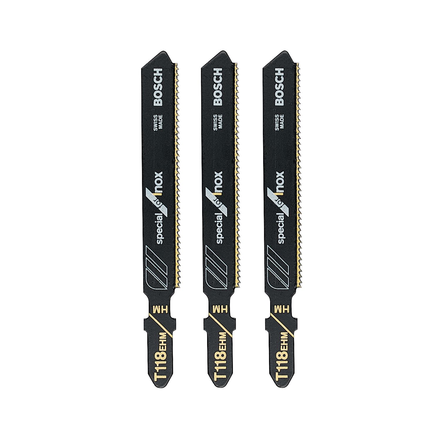 Bosch T118EHM Stainless Steel Jigsaw Blades 3 Pack (93612)