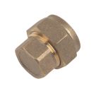 Flomasta  Brass Compression Stop Ends 15mm 10 Pack