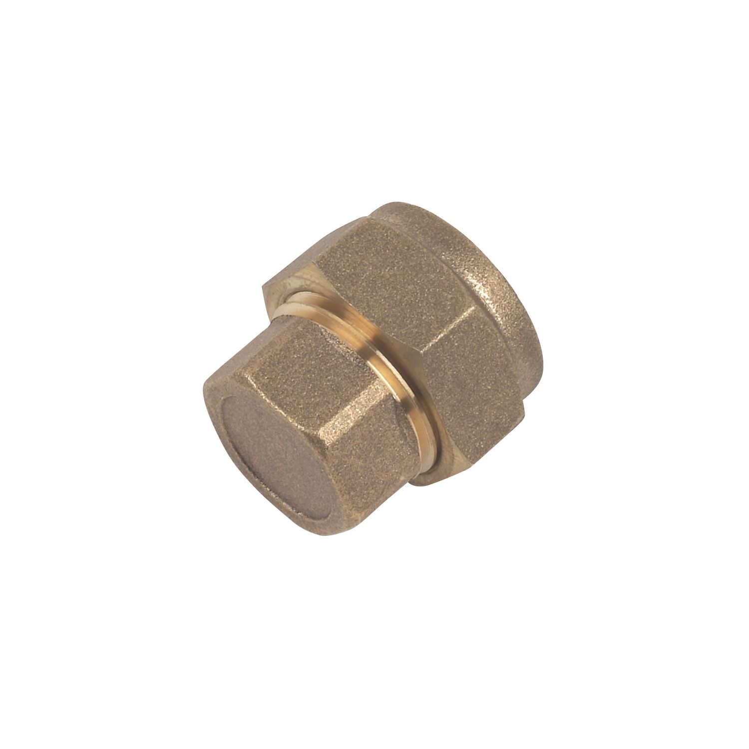 Flomasta Brass Compression Stop Ends 15mm 10 Pack (93637)
