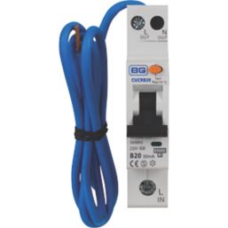 British General Fortress 20A 30mA Type AC SP B Curve  Mini-RCBO