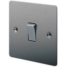 LAP  10AX 1-Gang 2-Way Light Switch  Brushed Stainless Steel