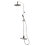 Triton Levano Rear-Fed Exposed Chrome Thermostatic Diverter Mixer Shower