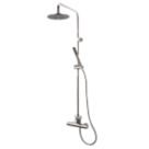 Triton Levano Rear-Fed Exposed Chrome Thermostatic Diverter Mixer Shower