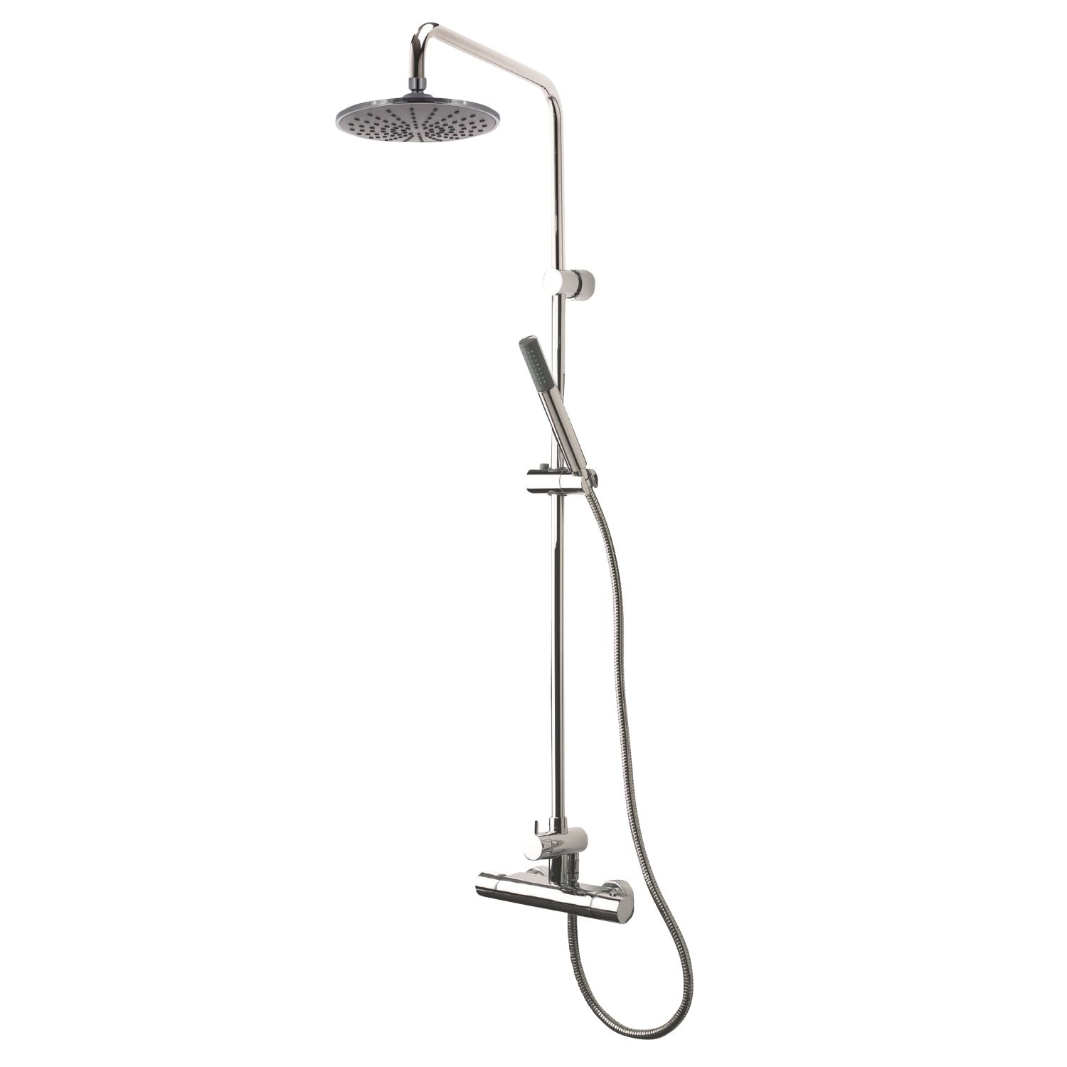Triton Levano Rear-Fed Exposed Chrome Thermostatic Diverter Mixer Shower (9369F)