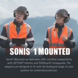 JSP Sonis 1 Mounted Ear Defenders 26dB SNR