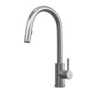 ETAL Velia  Concealed Pull-Out Kitchen Mixer Tap Brushed Steel