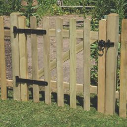 Forest Ultima Pale Garden Gate 900mm x 900mm Natural Timber