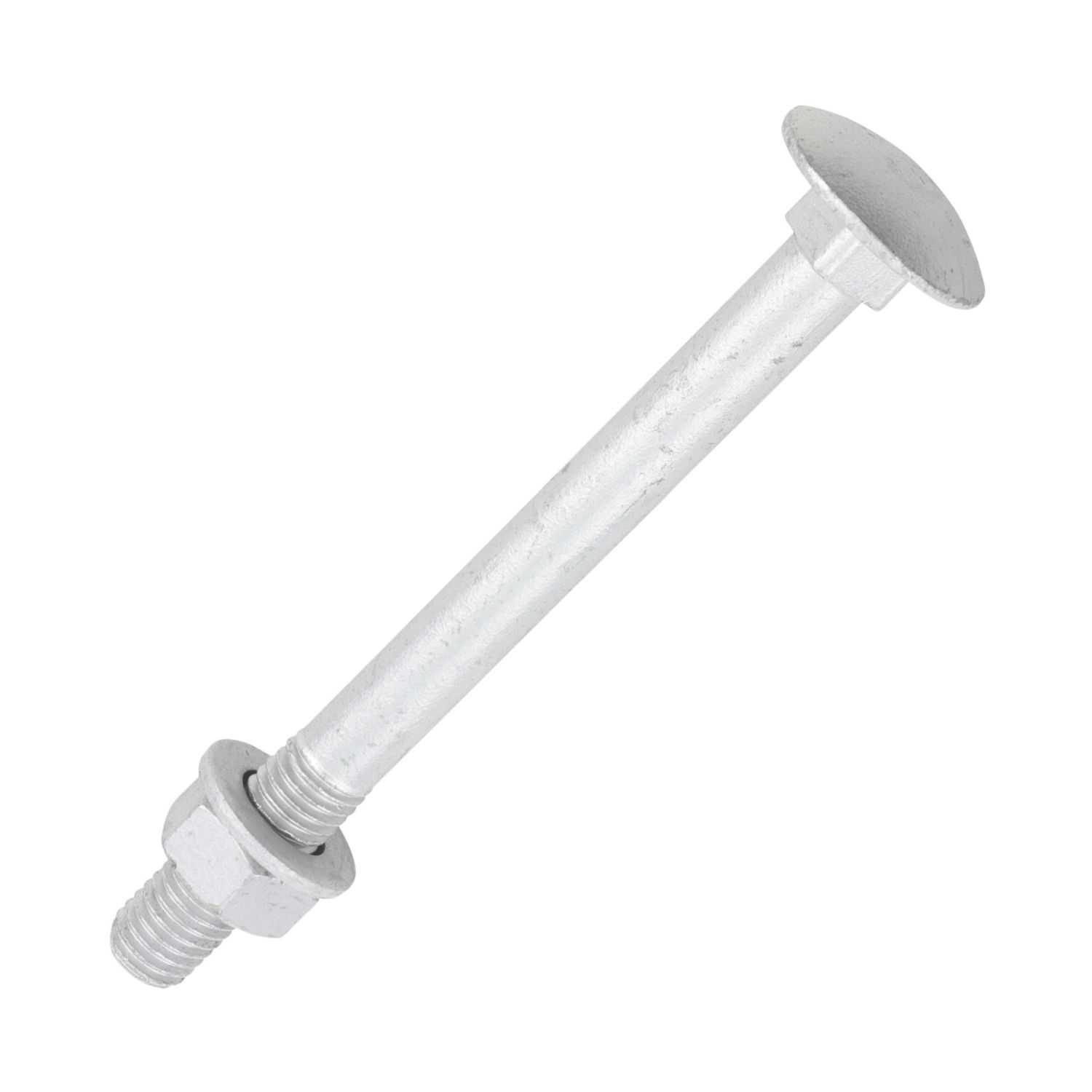 Timco Exterior Coach Bolts Carbon Steel Organic Silver Coating M12 x 130mm 10 Pack (936KG)