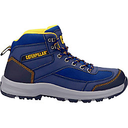CAT Elmore Mid    Safety Trainer Boots Navy Size 6