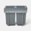 Vigote Pull-Out Bin Anthracite 36Ltr