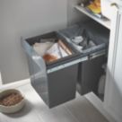 Essentials Vigote Pull-Out Bin Anthracite 36Ltr
