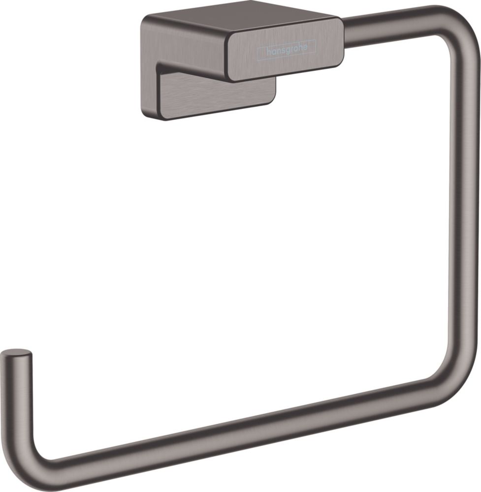 Hansgrohe AddStoris Towel Ring Brushed Black Chrome