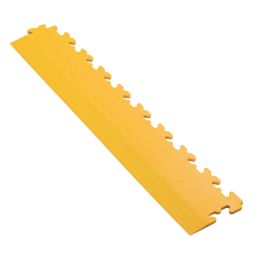 Ecotile ESD X-Joint 5mm Interlocking Ramp Edges Yellow 497mm x 90mm 2 Pack