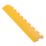 Ecotile ESD X-Joint 5mm Interlocking Ramp Edges Yellow 497mm x 90mm 2 Pack