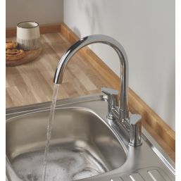 Bristan QST DSM C Quest Surface Mounted Deck Sink Mixer Kitchen Tap Chrome
